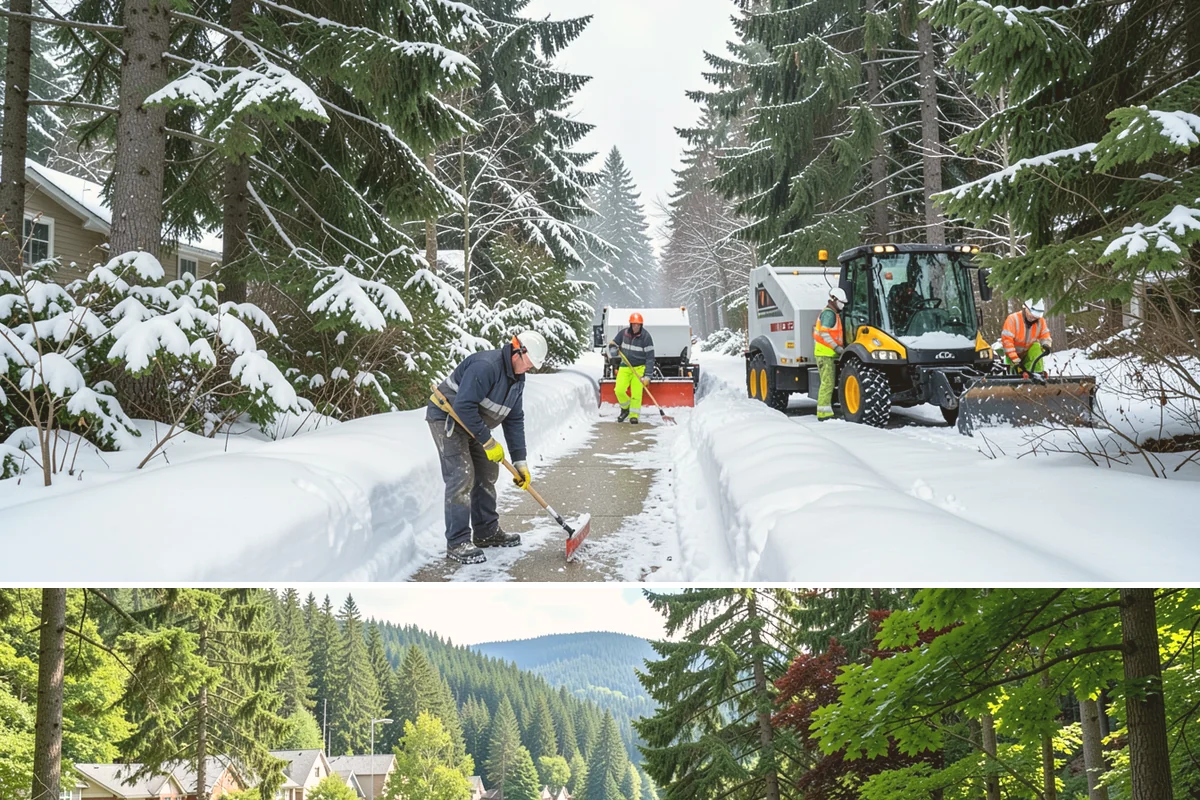 Business Park Deicing in Lake Forest Park, King County, WA - Coverage runs the winter season with commute-focused readiness during the freezing-rain events that stall lowland business...