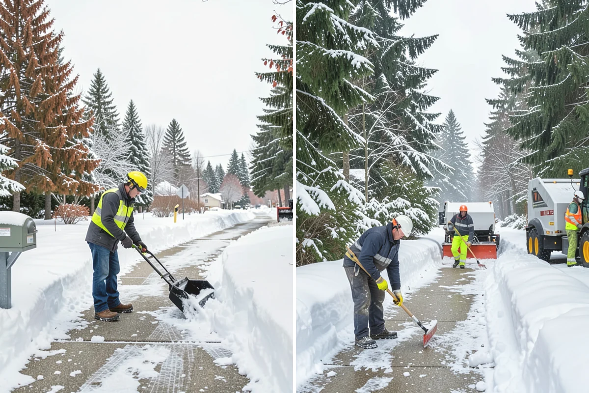 Business Park Deicing in Lake Stevens, Snohomish County, WA - Map internal drives, entrances, and cross-park walks with management
