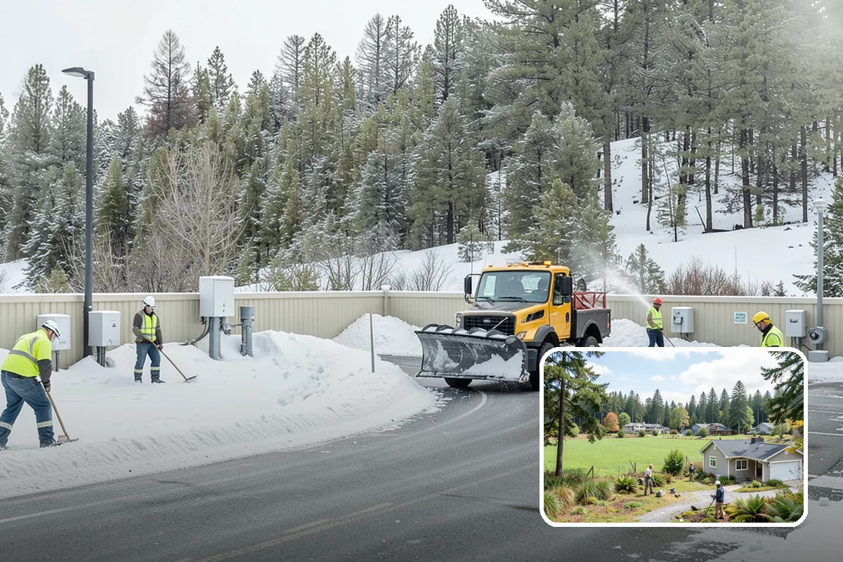 Business Park Deicing in Lyman, Skagit County, WA - Coordinates ice control across every building and tenant