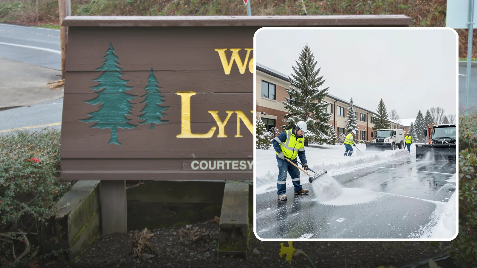 Business Park Deicing in Lynnwood, Snohomish County, WA - Deicing for business parks, coordinating ice control across multiple buildings, shared drives, and connecting walkways in one...