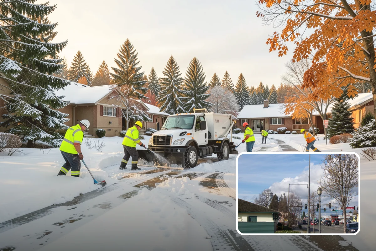 Business Park Deicing in Marysville, Snohomish County, WA - Coordinates ice control across every building and tenant
