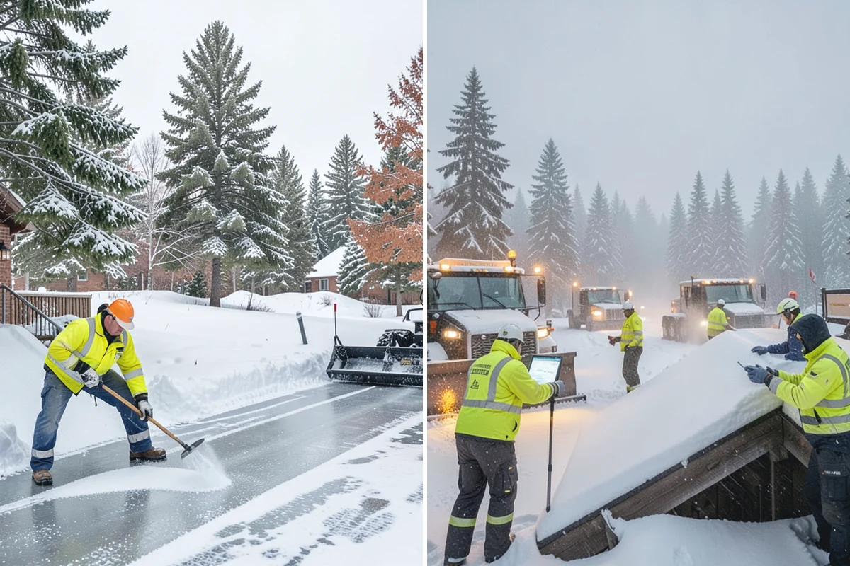 Business Park Deicing in Medina, King County, WA - Map internal drives, entrances, and cross-park walks with management