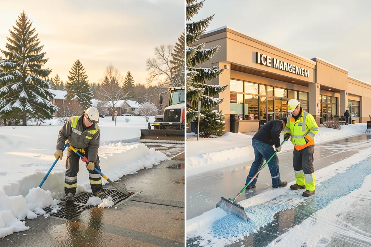 Business Park Deicing in Milton, King County, WA - Map internal drives, entrances, and cross-park walks with management