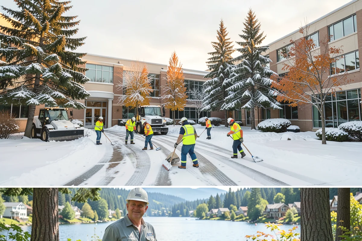 Business Park Deicing in Milton, King County, WA - Coverage runs the winter season with commute-focused readiness during the freezing-rain events that stall lowland business...