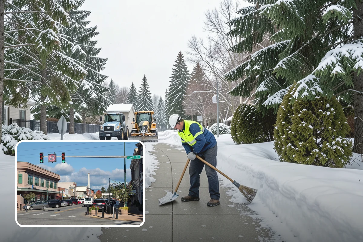 Business Park Deicing in Monroe, Snohomish County, WA - Coordinates ice control across every building and tenant