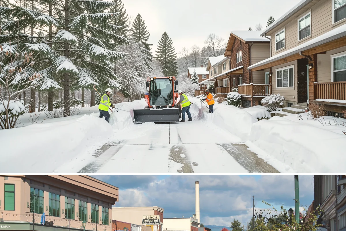 Business Park Deicing in Monroe, Snohomish County, WA - Coverage runs the winter season with commute-focused readiness during the freezing-rain events that stall lowland business...