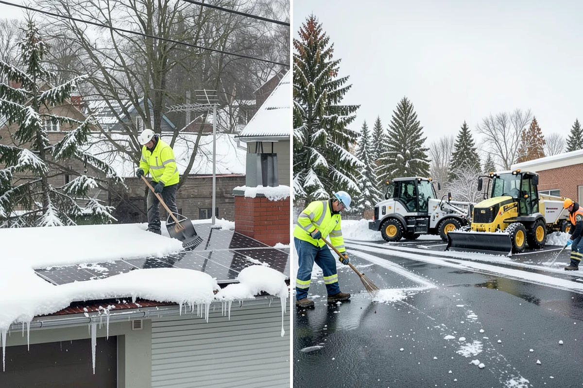 Business Park Deicing in Normandy Park, King County, WA - Map internal drives, entrances, and cross-park walks with management
