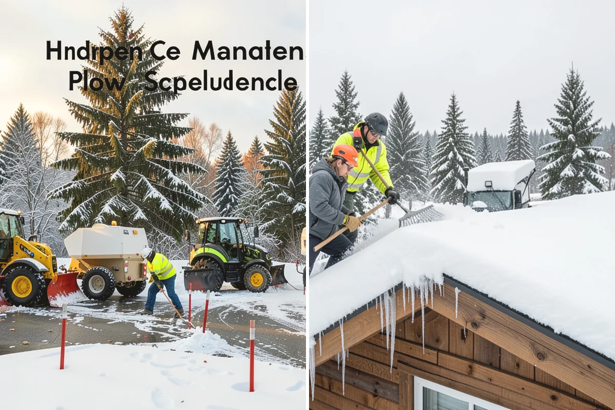 Business Park Deicing in Oak Harbor, Island County, WA - Map internal drives, entrances, and cross-park walks with management