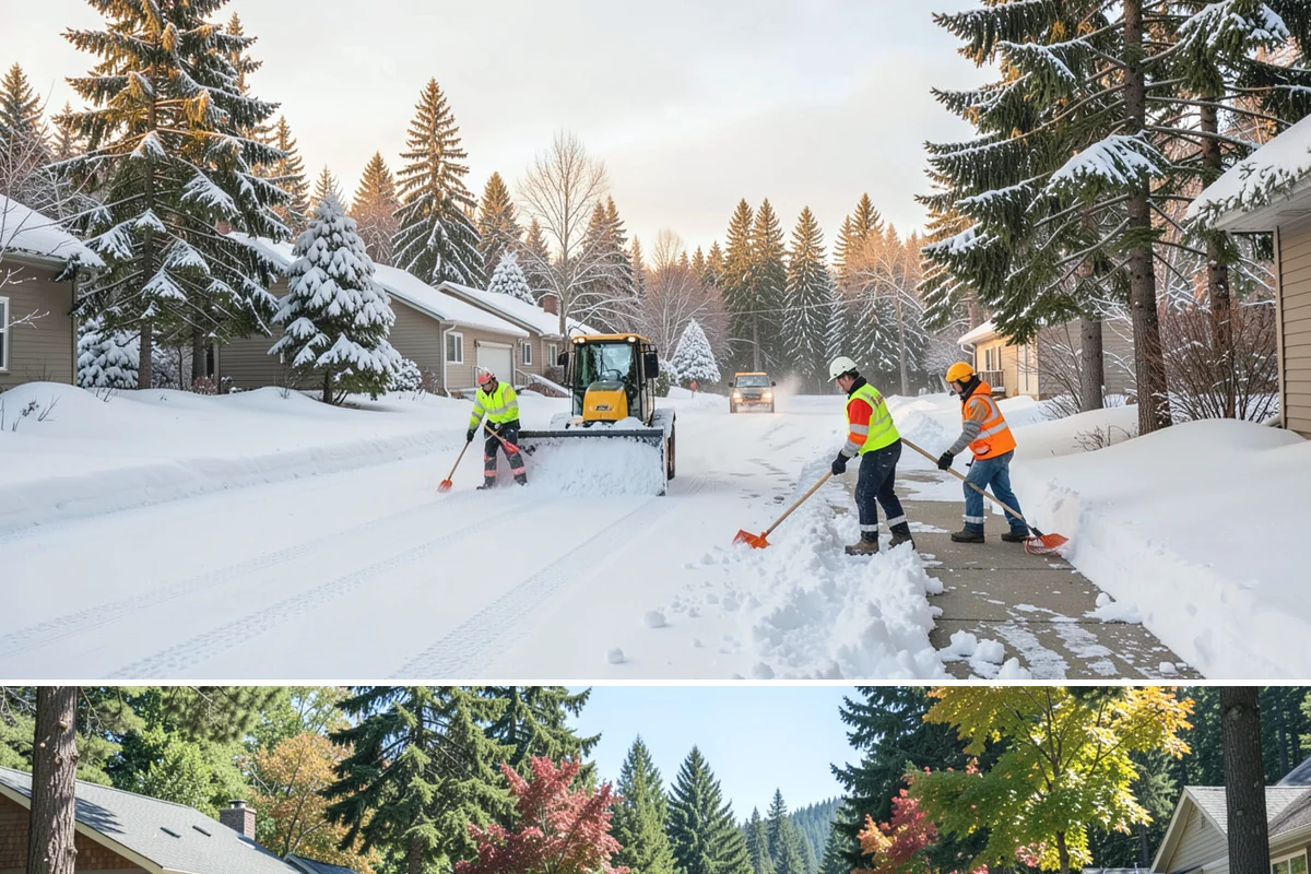 Business Park Deicing in Orting, Pierce County, WA - Coverage runs the winter season with commute-focused readiness during the freezing-rain events that stall lowland business...