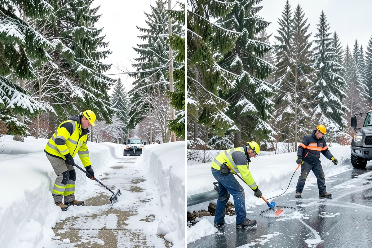 Business Park Deicing in Pacific, King County, WA - Map internal drives, entrances, and cross-park walks with management