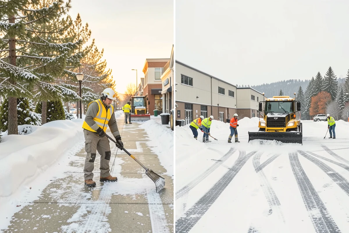 Business Park Deicing in Sammamish, King County, WA - Map internal drives, entrances, and cross-park walks with management
