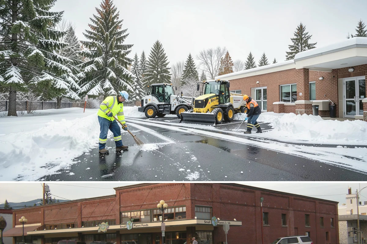 Business Park Deicing in Sedro-Woolley, Skagit County, WA - Coverage runs the winter season with commute-focused readiness during the freezing-rain events that stall lowland business...