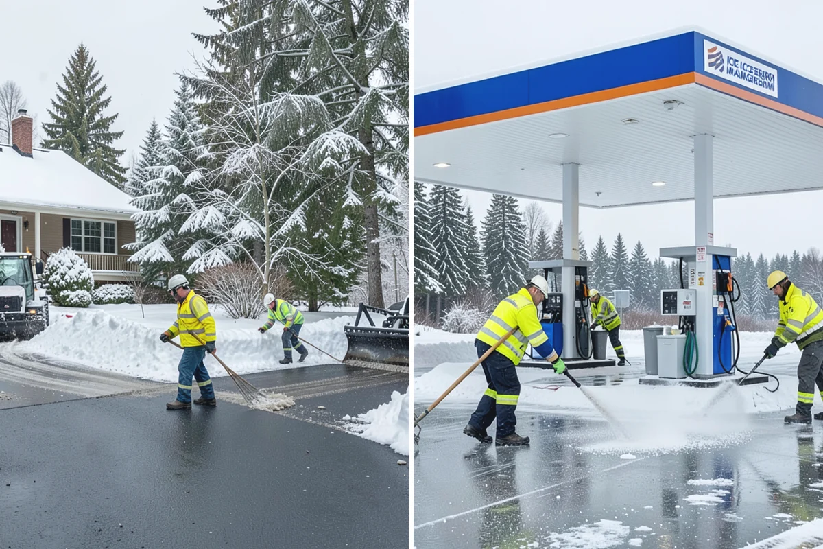 Business Park Deicing in Skykomish, King County, WA - Map internal drives, entrances, and cross-park walks with management