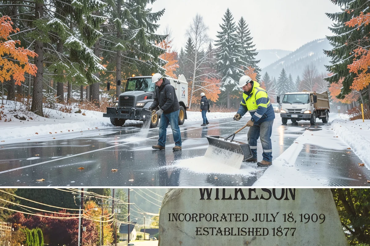 Business Park Deicing in Wilkeson, Pierce County, WA - Coverage runs the winter season with commute-focused readiness during the freezing-rain events that stall lowland business...