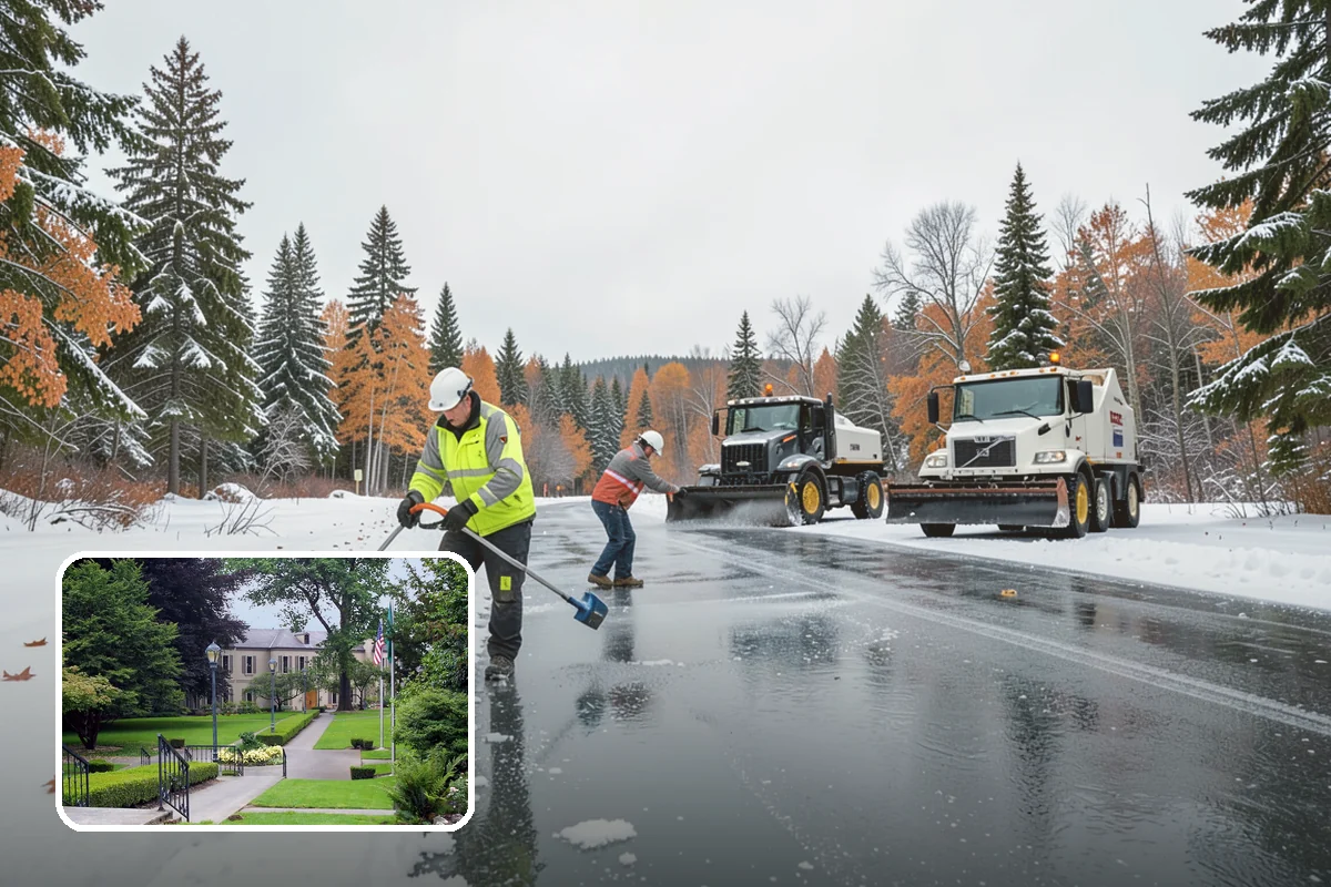 Business Park Deicing in Woodinville, King County, WA - Coordinates ice control across every building and tenant
