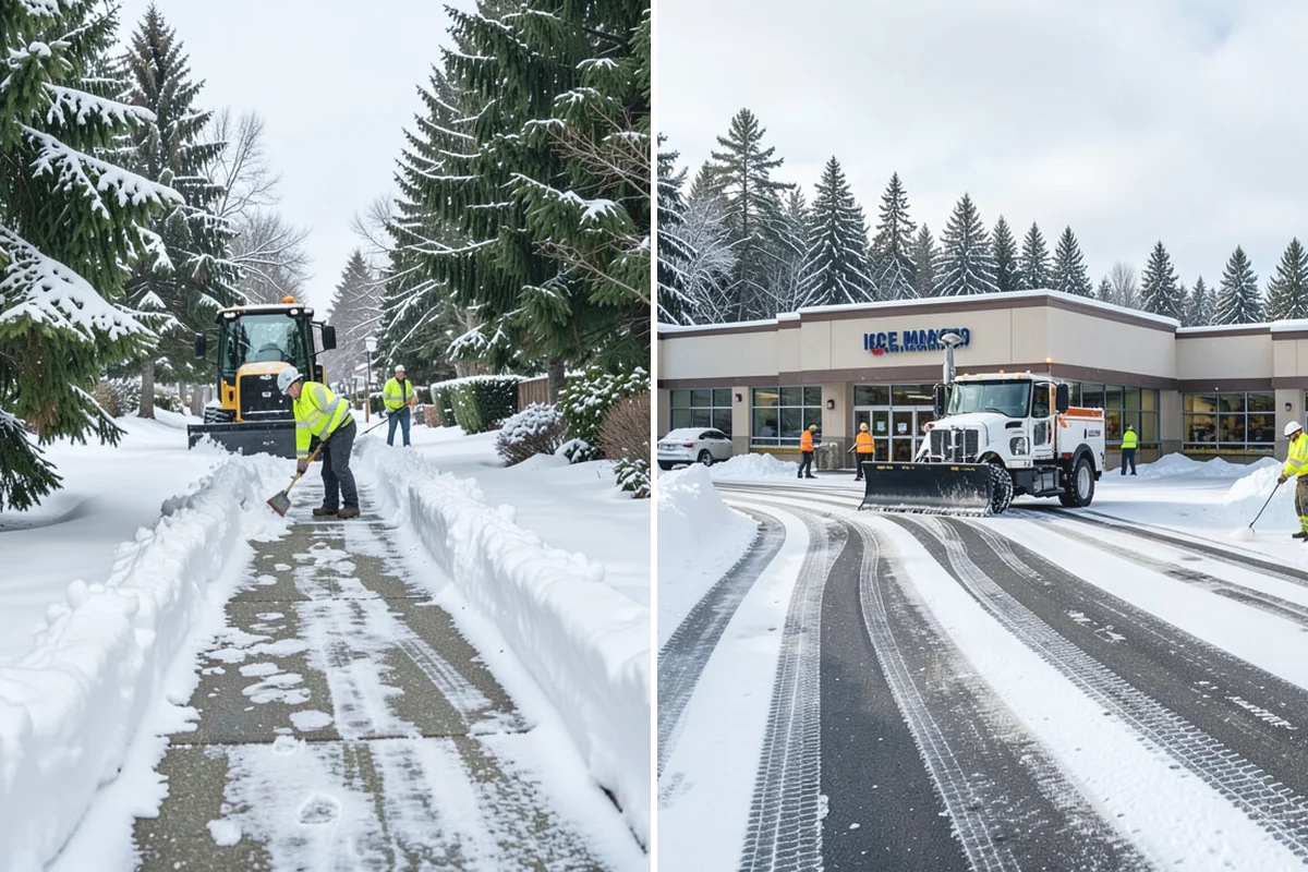 Business Park Deicing in Woodinville, King County, WA - Map internal drives, entrances, and cross-park walks with management