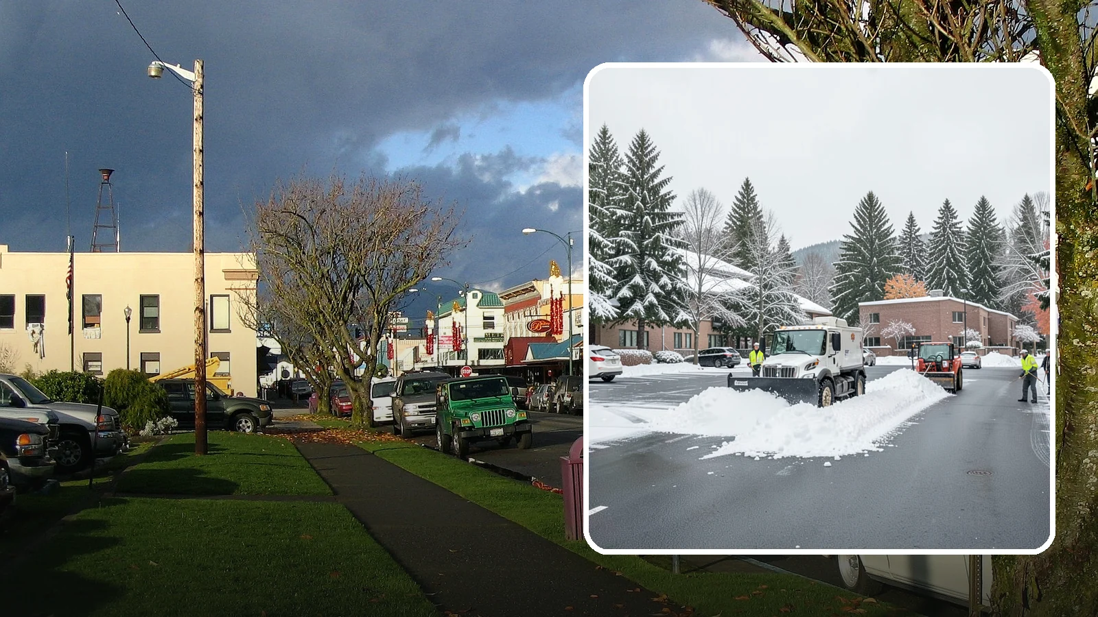 Business Park Parking Lot Snow Removal in Arlington, Snohomish County, WA - We clear multi-building business park lots and connecting roads so Western Washington tenants reach work in winter.