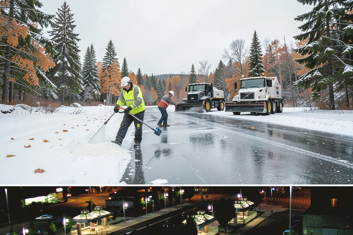 Business Park Parking Lot Snow Removal in Auburn, King County, WA - Business park lots across the Puget Sound region need the most winter clearing from December through February during peak freeze...