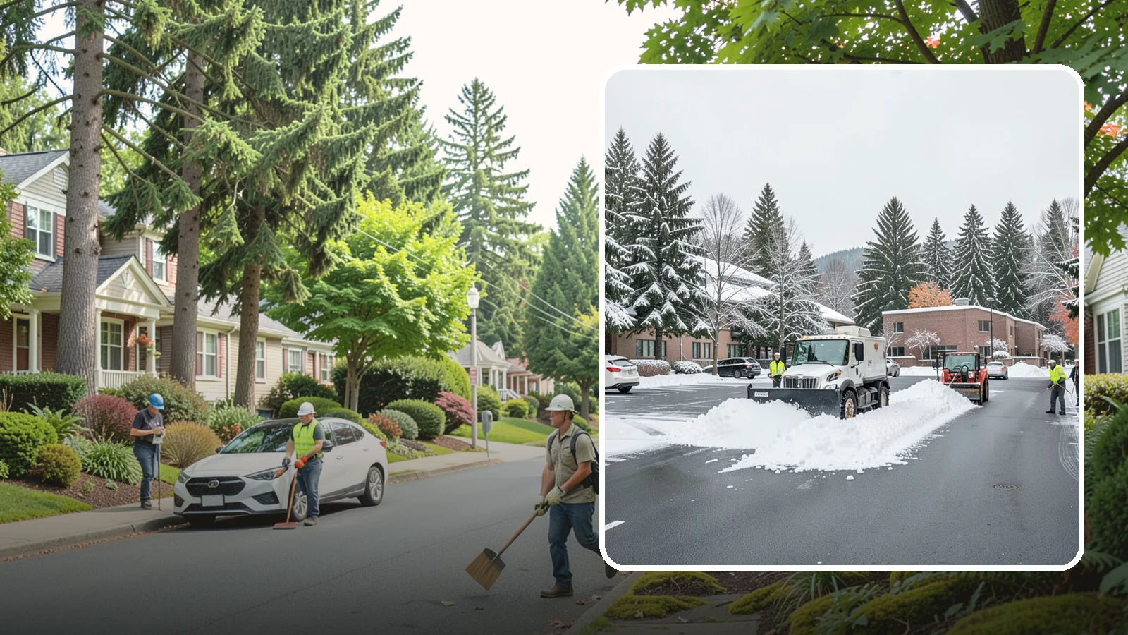Business Park Parking Lot Snow Removal in Beaux Arts Village, King County, WA - We clear multi-building business park lots and connecting roads so Western Washington tenants reach work in winter.