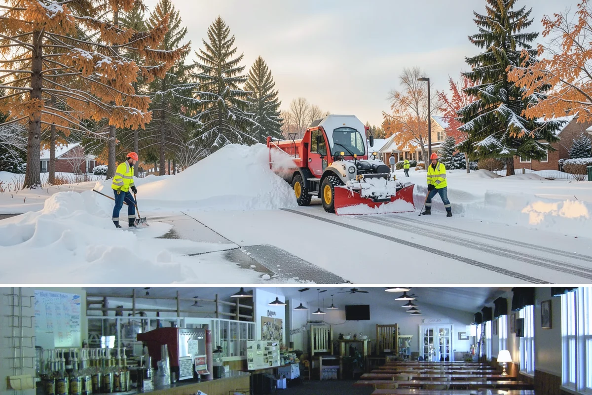 Business Park Parking Lot Snow Removal in Black Diamond, King County, WA - Business park lots across the Puget Sound region need the most winter clearing from December through February during peak freeze...