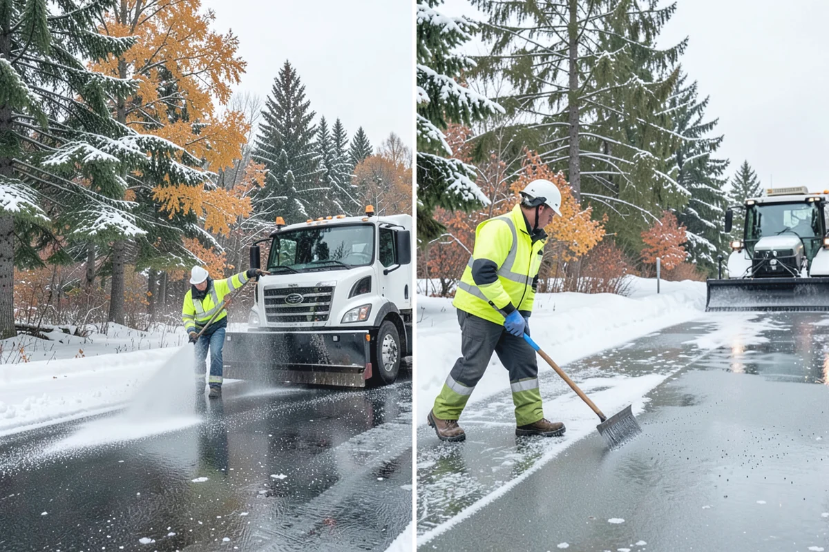 Business Park Parking Lot Snow Removal in Buckley, Pierce County, WA - Map internal roads, tenant lots, and junctions across the park