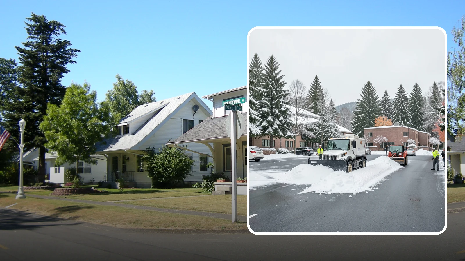 Business Park Parking Lot Snow Removal in DuPont, Pierce County, WA - We clear multi-building business park lots and connecting roads so Western Washington tenants reach work in winter.