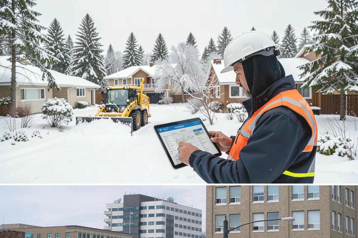 Business Park Parking Lot Snow Removal in Everett, Snohomish County, WA - Business park lots across the Puget Sound region need the most winter clearing from December through February during peak freeze...