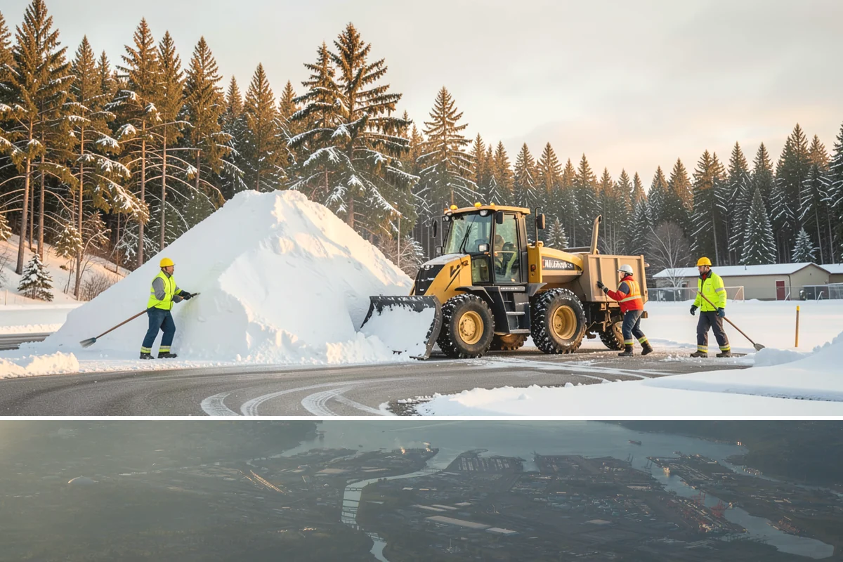 Business Park Parking Lot Snow Removal in Fife, Pierce County, WA - Business park lots across the Puget Sound region need the most winter clearing from December through February during peak freeze...