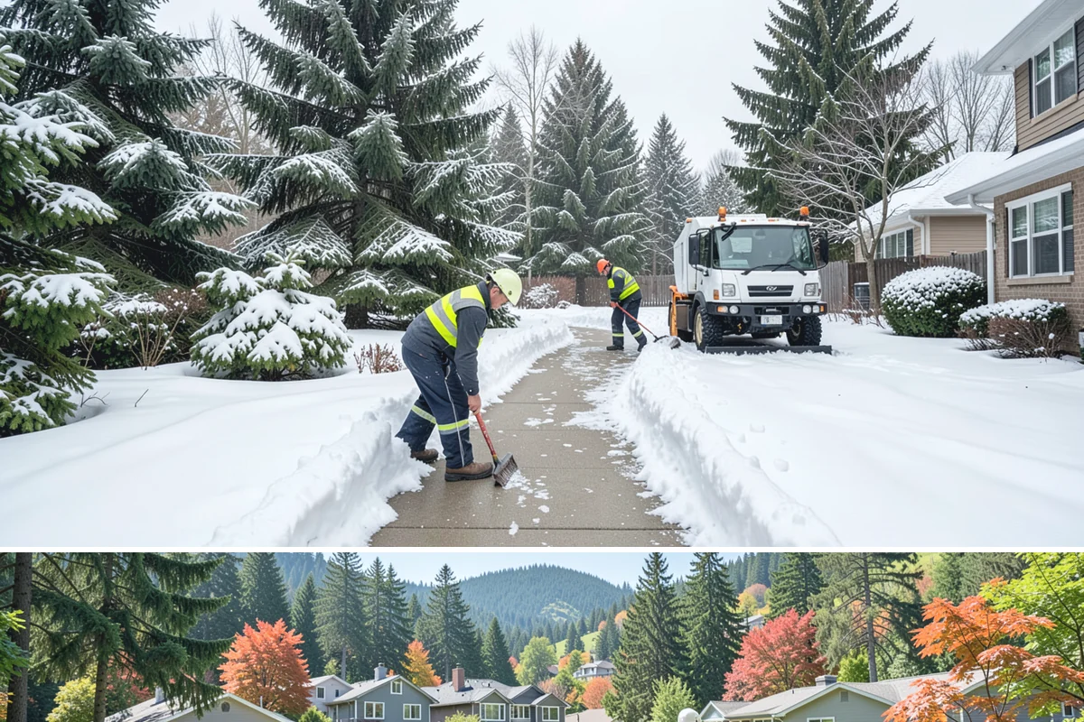 Business Park Parking Lot Snow Removal in Fircrest, Pierce County, WA - Business park lots across the Puget Sound region need the most winter clearing from December through February during peak freeze...