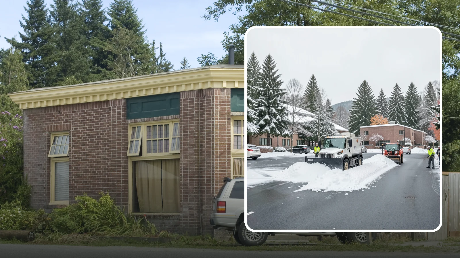 Business Park Parking Lot Snow Removal in Hamilton, Skagit County, WA - We clear multi-building business park lots and connecting roads so Western Washington tenants reach work in winter.