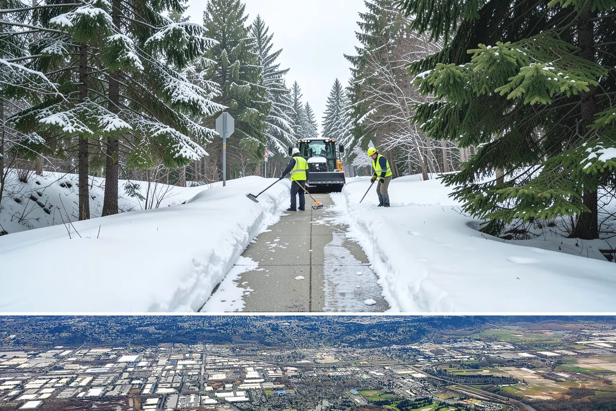 Business Park Parking Lot Snow Removal in Kent, King County, WA - Business park lots across the Puget Sound region need the most winter clearing from December through February during peak freeze...