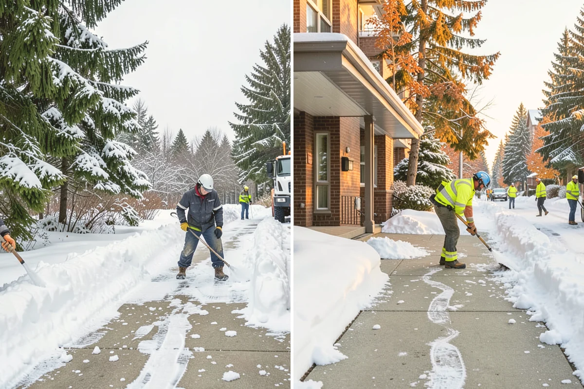 Business Park Parking Lot Snow Removal in Kirkland, King County, WA - Map internal roads, tenant lots, and junctions across the park