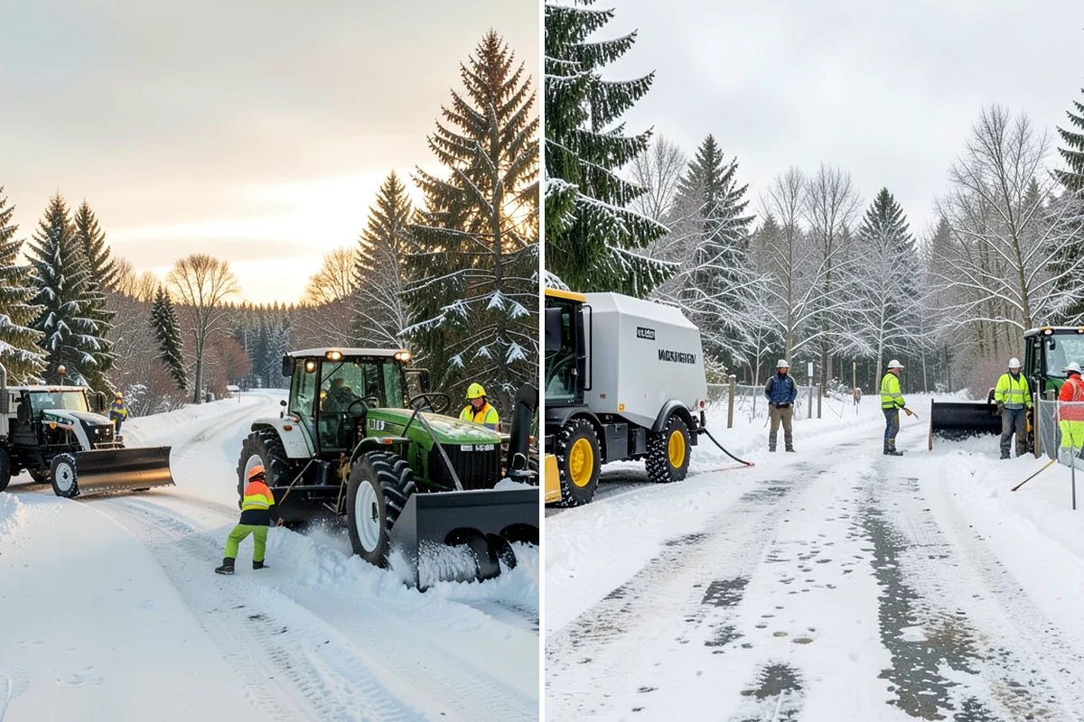 Business Park Parking Lot Snow Removal in Lakewood, Pierce County, WA - Map internal roads, tenant lots, and junctions across the park
