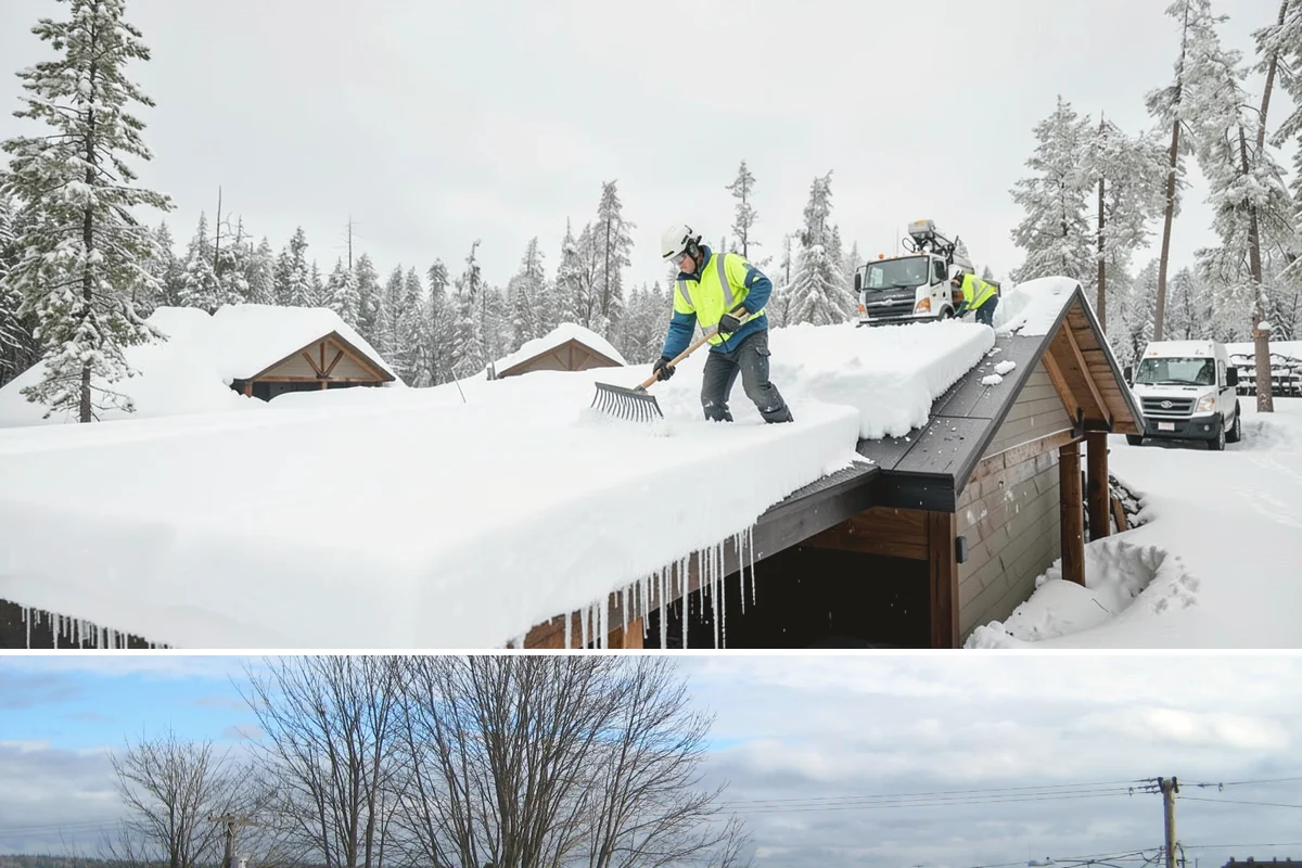 Business Park Parking Lot Snow Removal in Langley, Island County, WA - Business park lots across the Puget Sound region need the most winter clearing from December through February during peak freeze...