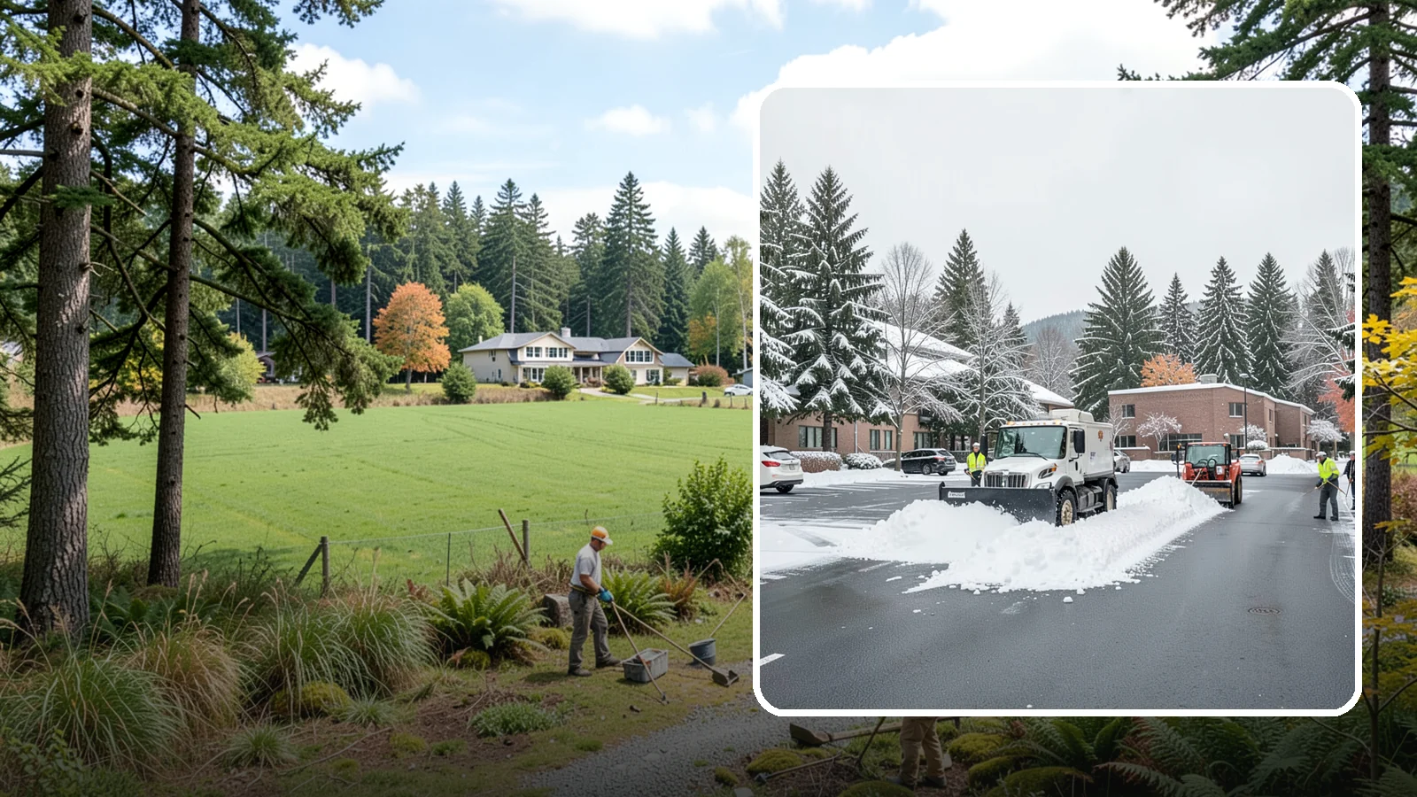 Business Park Parking Lot Snow Removal in Lyman, Skagit County, WA - We clear multi-building business park lots and connecting roads so Western Washington tenants reach work in winter.