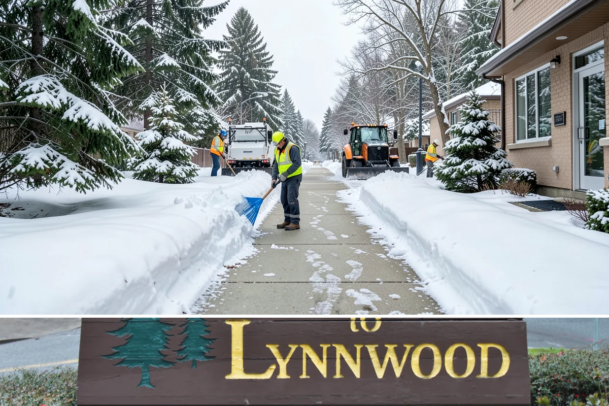 Business Park Parking Lot Snow Removal in Lynnwood, Snohomish County, WA - Business park lots across the Puget Sound region need the most winter clearing from December through February during peak freeze...
