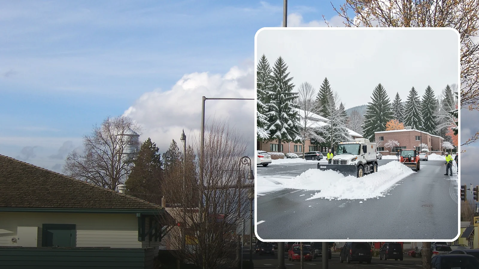 Business Park Parking Lot Snow Removal in Marysville, Snohomish County, WA - We clear multi-building business park lots and connecting roads so Western Washington tenants reach work in winter.