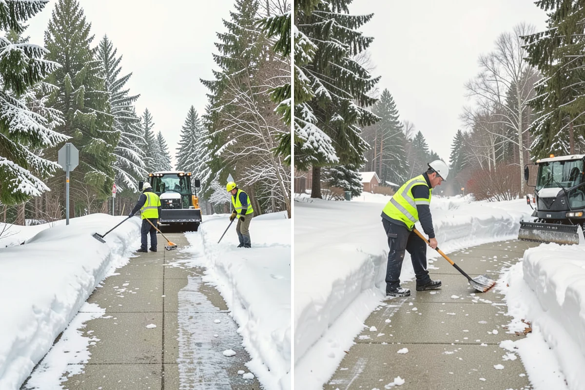 Business Park Parking Lot Snow Removal in Mount Vernon, Skagit County, WA - Map internal roads, tenant lots, and junctions across the park