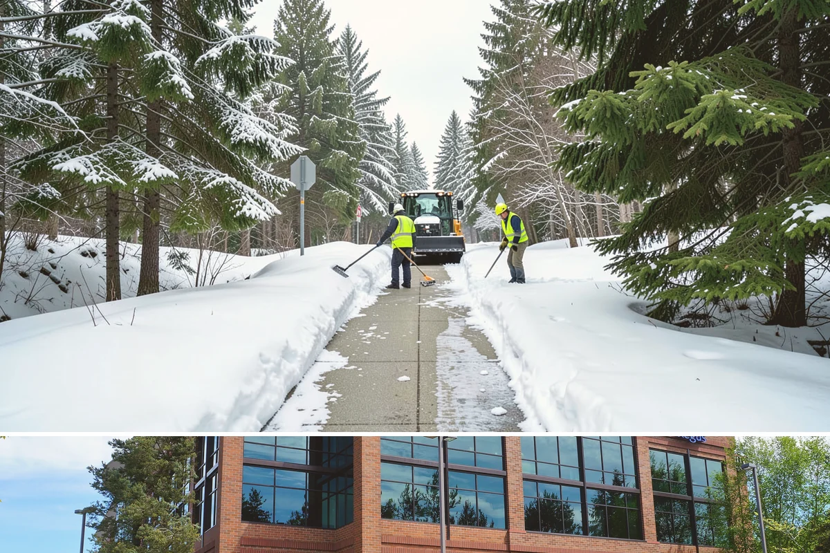 Business Park Parking Lot Snow Removal in Mountlake Terrace, Snohomish County, WA - Business park lots across the Puget Sound region need the most winter clearing from December through February during peak freeze...