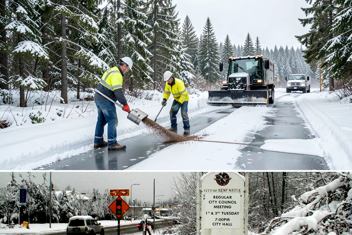 Business Park Parking Lot Snow Removal in Newcastle, King County, WA - Business park lots across the Puget Sound region need the most winter clearing from December through February during peak freeze...