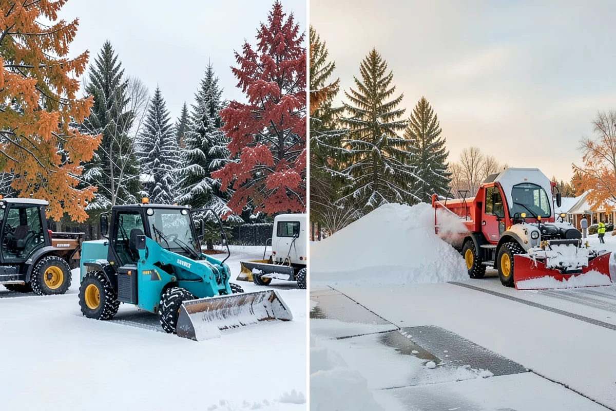 Business Park Parking Lot Snow Removal in Normandy Park, King County, WA - Map internal roads, tenant lots, and junctions across the park