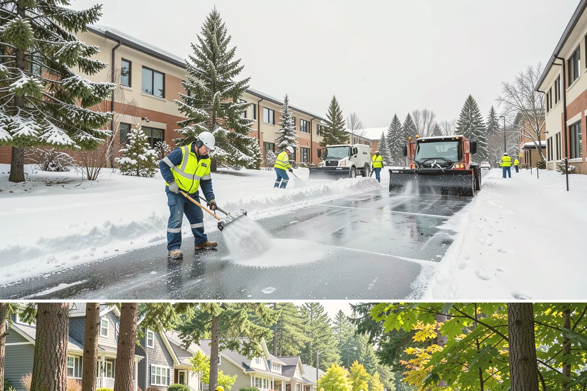 Business Park Parking Lot Snow Removal in Normandy Park, King County, WA - Business park lots across the Puget Sound region need the most winter clearing from December through February during peak freeze...