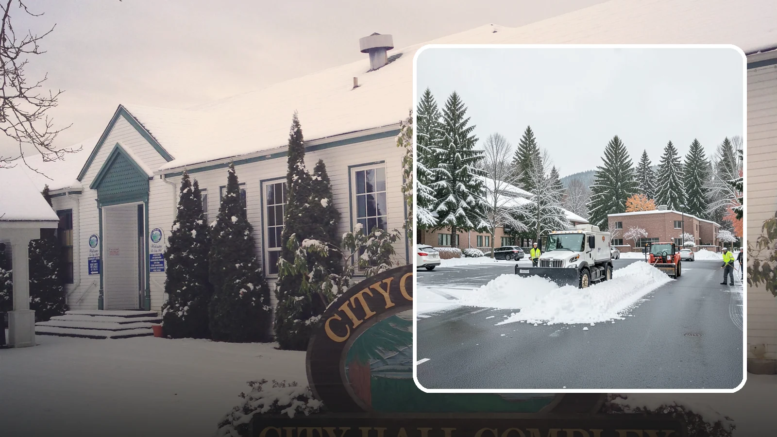Business Park Parking Lot Snow Removal in Pacific, King County, WA - We clear multi-building business park lots and connecting roads so Western Washington tenants reach work in winter.