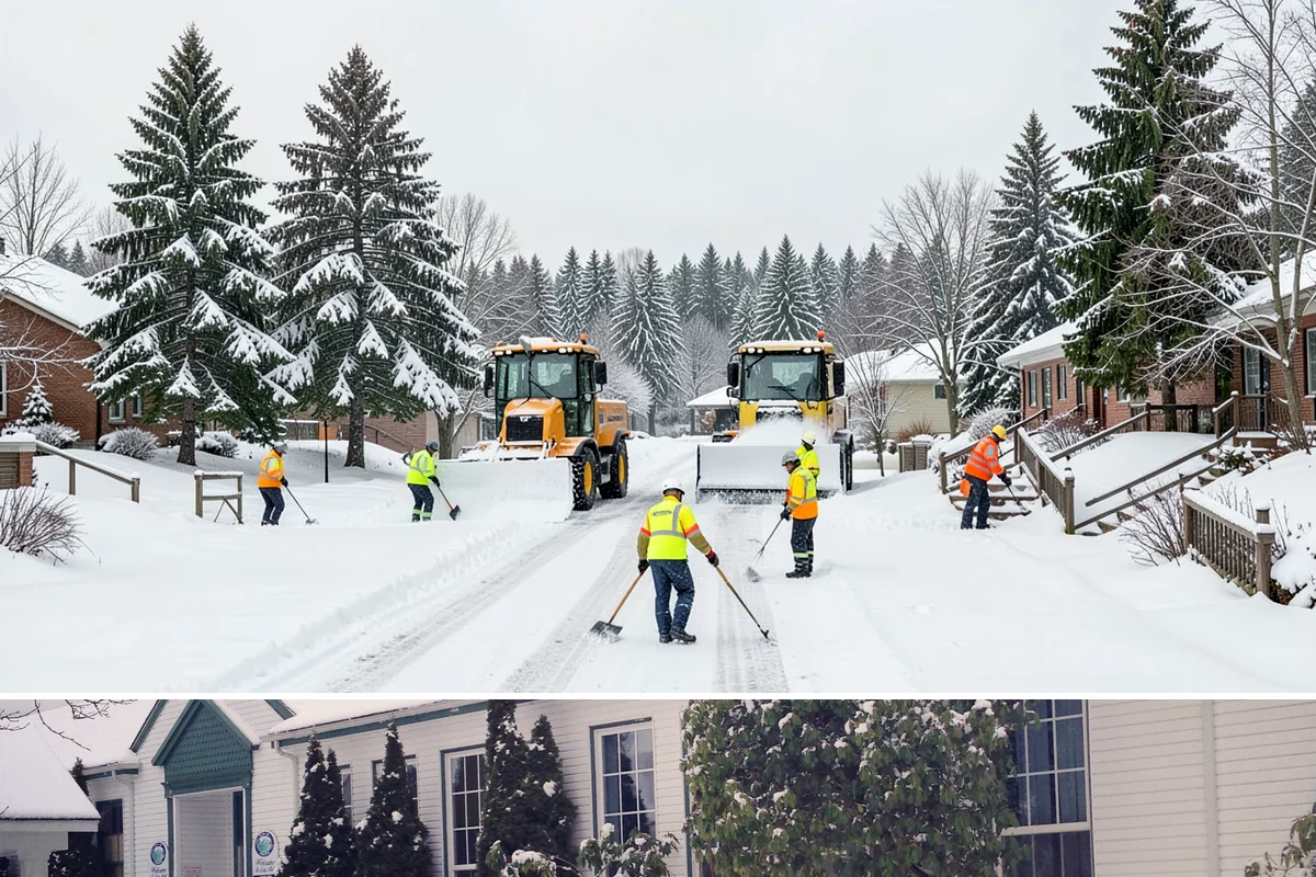 Business Park Parking Lot Snow Removal in Pacific, King County, WA - Business park lots across the Puget Sound region need the most winter clearing from December through February during peak freeze...