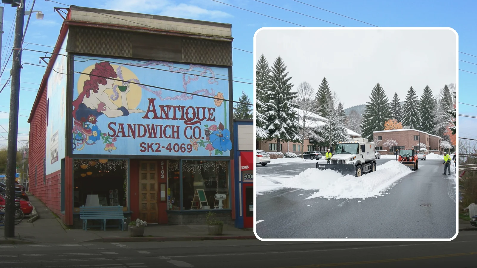 Business Park Parking Lot Snow Removal in Ruston, Pierce County, WA - We clear multi-building business park lots and connecting roads so Western Washington tenants reach work in winter.