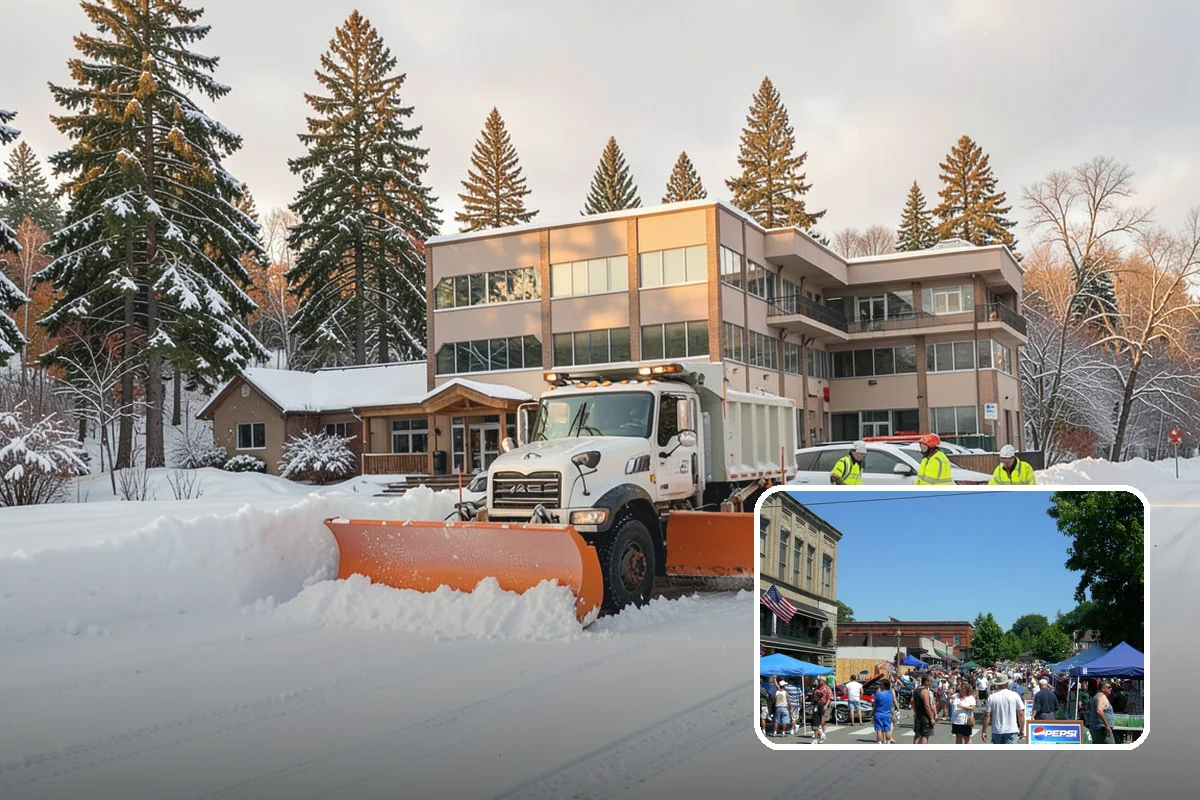 Business Park Parking Lot Snow Removal in Snohomish, Snohomish County, WA - Shared internal roads open first so tenants can circulate