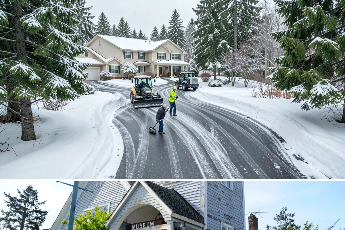 Business Park Parking Lot Snow Removal in Steilacoom, Pierce County, WA - Business park lots across the Puget Sound region need the most winter clearing from December through February during peak freeze...