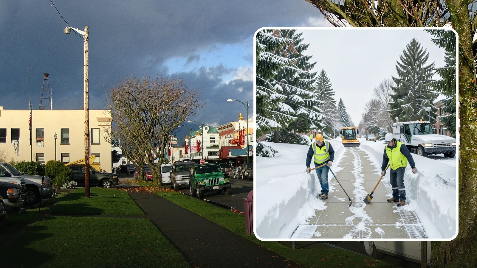 Business Park Sidewalk Clearing in Arlington, Snohomish County, WA - Campus-walkway clearing for Western Washington business parks, keeping the inter-building paths and entrances safe for every...