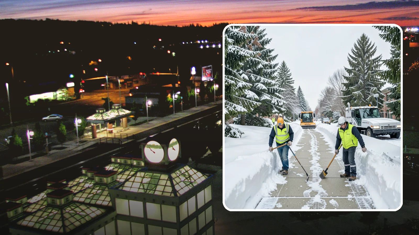Business Park Sidewalk Clearing in Auburn, King County, WA - Campus-walkway clearing for Western Washington business parks, keeping the inter-building paths and entrances safe for every...