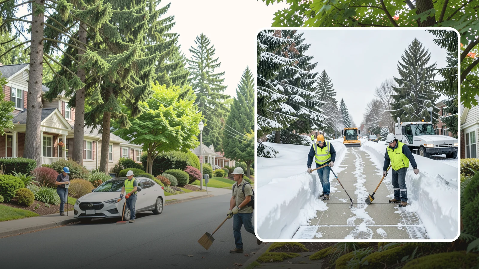 Business Park Sidewalk Clearing in Beaux Arts Village, King County, WA - Campus-walkway clearing for Western Washington business parks, keeping the inter-building paths and entrances safe for every...